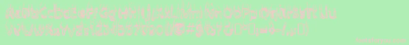 Baileys Font – Pink Fonts on Green Background