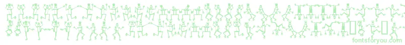 フォントMRROF    – 緑のフォント
