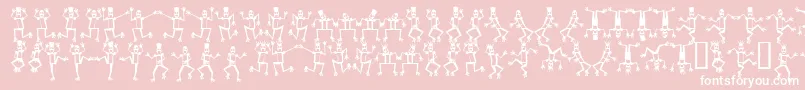 MRROF    Font – White Fonts on Pink Background