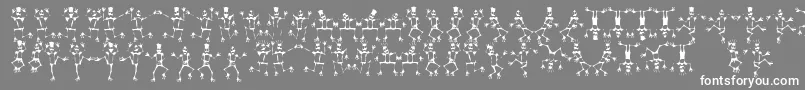 フォントMRSKF    – 灰色の背景に白い文字