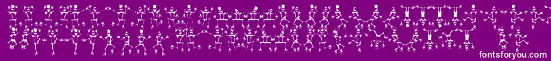 フォントMRSKF    – 紫の背景に白い文字