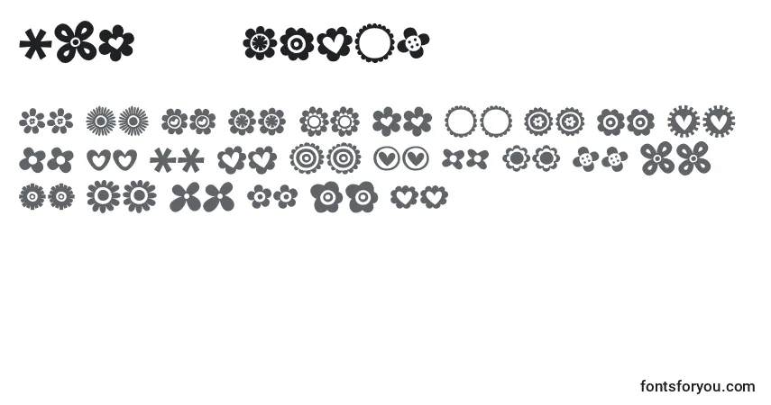Czcionka MTF100Dings – alfabet, cyfry, specjalne znaki