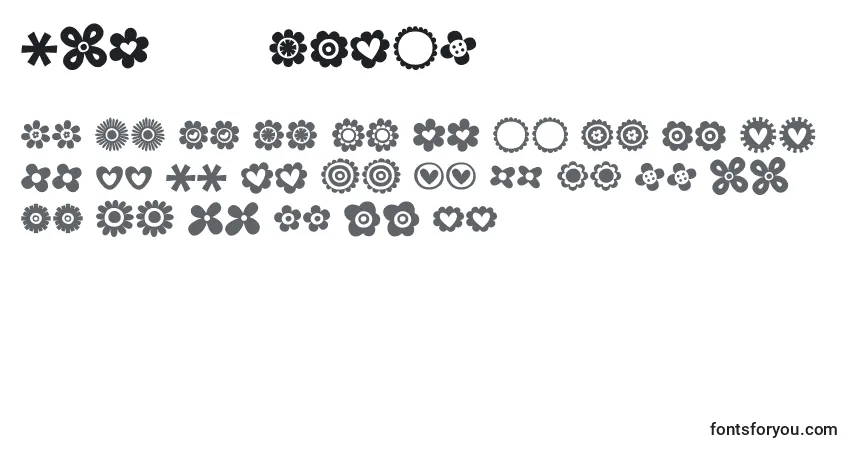 Schriftart MTF100Dings (135059) – Alphabet, Zahlen, spezielle Symbole