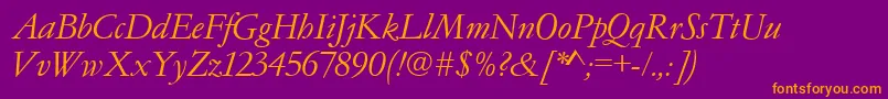 Gc05022t Font – Orange Fonts on Purple Background