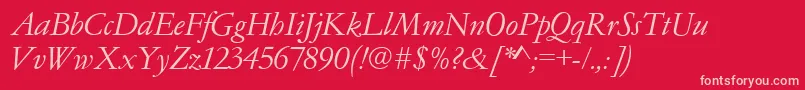 Gc05022t Font – Pink Fonts on Red Background