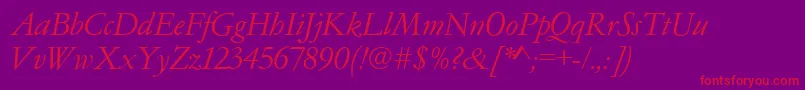 Gc05022t Font – Red Fonts on Purple Background