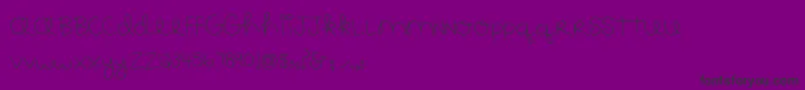 MTF183-Schriftart – Schwarze Schriften auf violettem Hintergrund