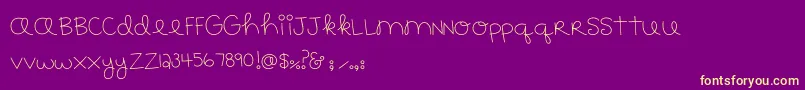 MTF183 Font – Yellow Fonts on Purple Background