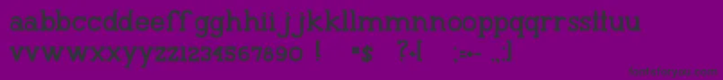 フォントMTF30Something – 紫の背景に黒い文字