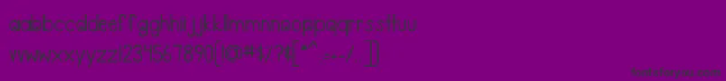 MTFBeMine-fontti – mustat fontit violetilla taustalla