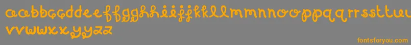 MTFBirthdayBash Font – Orange Fonts on Gray Background