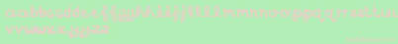 MTFBirthdayBash Font – Pink Fonts on Green Background