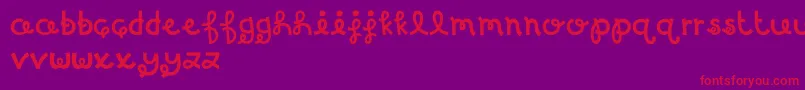 MTFBirthdayBash Font – Red Fonts on Purple Background