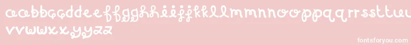 MTFBirthdayBash Font – White Fonts on Pink Background