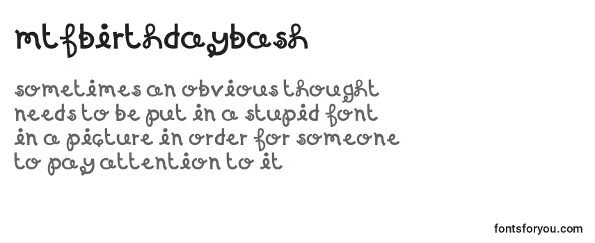 Review of the MTFBirthdayBash Font