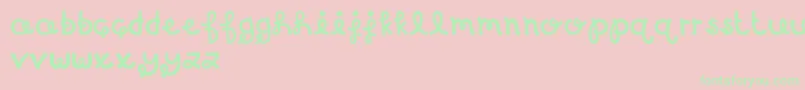 MTFBirthdayBash Font – Green Fonts on Pink Background