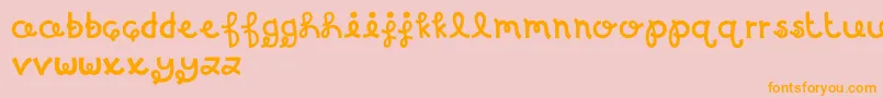 MTFBirthdayBash Font – Orange Fonts on Pink Background