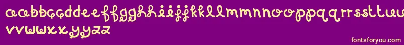 MTFBirthdayBash Font – Yellow Fonts on Purple Background