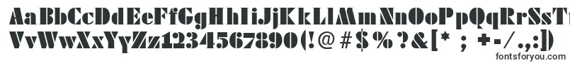 Futstencilserif-fontti – Fontit Adobe Readerille