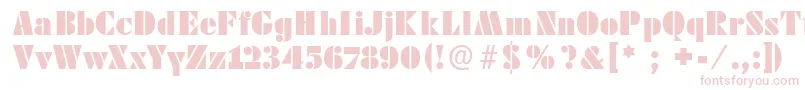 Futstencilserif Font – Pink Fonts