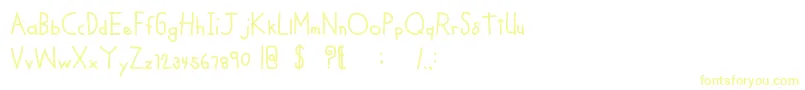 MTFCoolKid-Schriftart – Gelbe Schriften