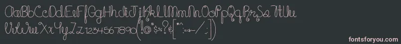 Шрифт MTFCupcake – розовые шрифты на чёрном фоне