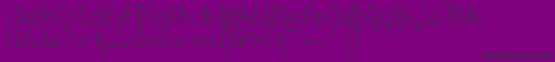 MTFCupcake Font – Black Fonts on Purple Background