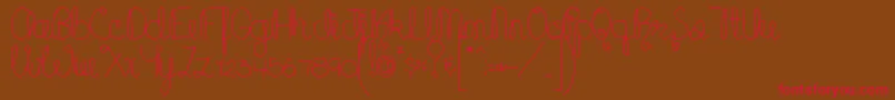 MTFCupcake Font – Red Fonts on Brown Background