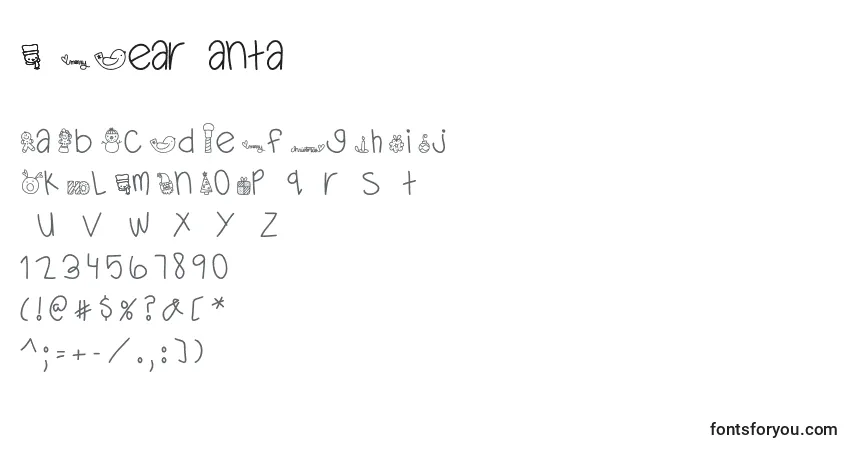 Czcionka MTFDearSanta (135074) – alfabet, cyfry, specjalne znaki
