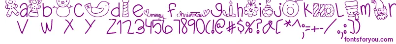 MTFDearSanta Font – Purple Fonts