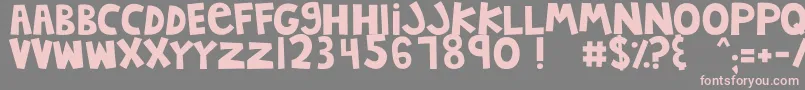 MTFJumpinJack Font – Pink Fonts on Gray Background