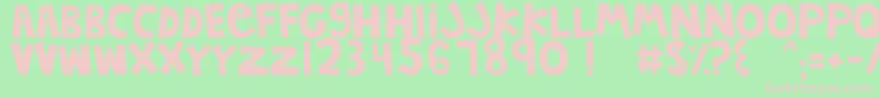 fuente MTFJumpinJack – Fuentes Rosadas Sobre Fondo Verde