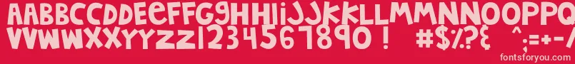 More about MTFJumpinJack Font MTFJumpinJack Font – Pink Fonts on Red Background