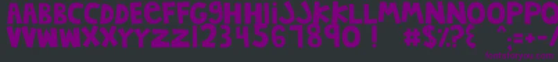 Saiba mais sobre a fonte MTFJumpinJack Fonte MTFJumpinJack – fontes roxas em um fundo preto