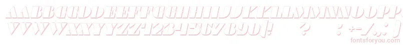 CommandersShadowItalic Font – Pink Fonts on White Background