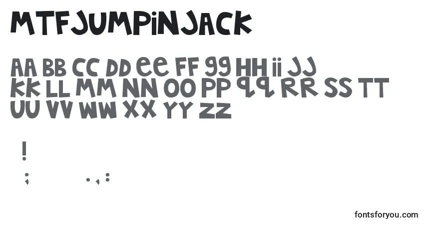 Шрифт MTFJumpinJack (135080) – алфавит, цифры, специальные символы