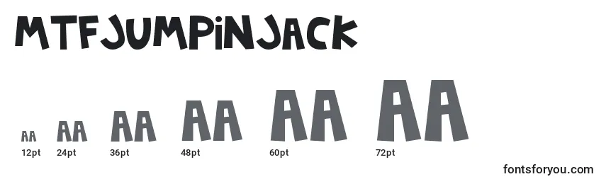 Размеры шрифта MTFJumpinJack (135080)