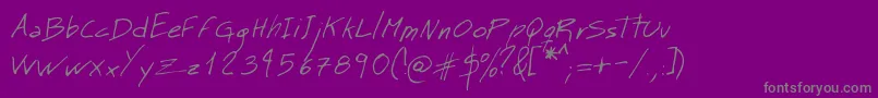 MTMASN   Font – Gray Fonts on Purple Background