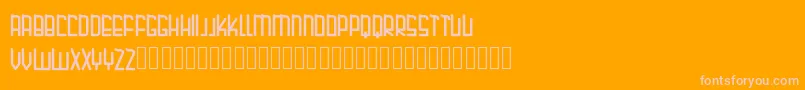 MUBARAK-fontti – vaaleanpunaiset fontit oranssilla taustalla