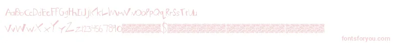 MuchFunky Font – Pink Fonts on White Background
