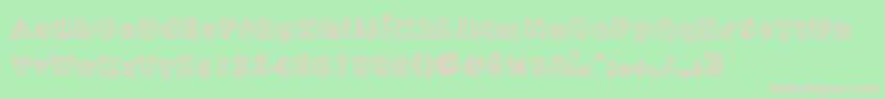 MuchoFiesta Font – Pink Fonts on Green Background