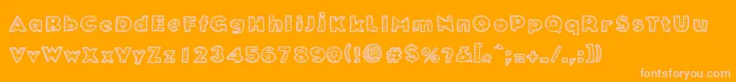 MuchoFiesta Font – Pink Fonts on Orange Background