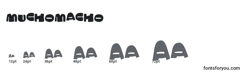 Muchomacho (135089) Font Sizes