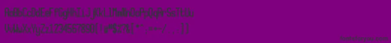 Шрифт Xlmonoalt – чёрные шрифты на фиолетовом фоне