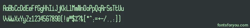 Xlmonoalt-Schriftart – Grüne Schriften auf schwarzem Hintergrund