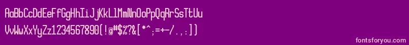 Xlmonoalt Font – Pink Fonts on Purple Background