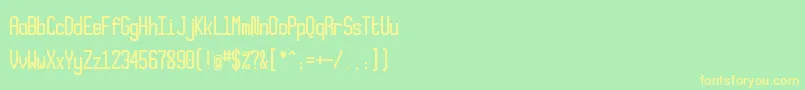 Xlmonoalt Font – Yellow Fonts on Green Background