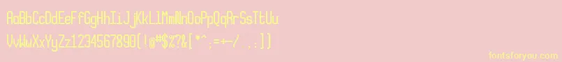 Xlmonoalt Font – Yellow Fonts on Pink Background
