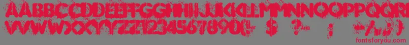 Más sobre la fuente MUDSHAKE 83 fuente MUDSHAKE 83 – Fuentes Rojas Sobre Fondo Gris