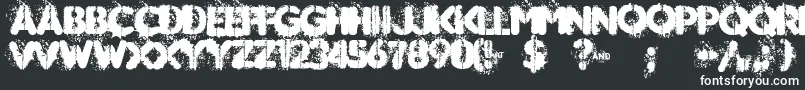 Шрифт MUDSHAKE 83 – белые шрифты